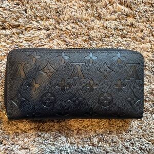 Black embossed wallet